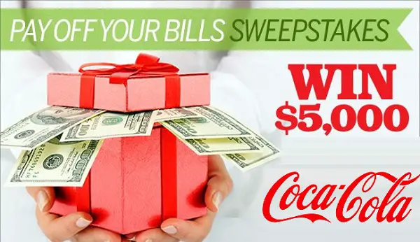 Coca-Cola Pay down Your Holiday Bills Sweepstakes