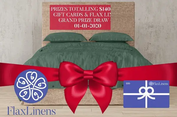 FlaxLinens.com 15 Days of Holiday Giveaway 2019