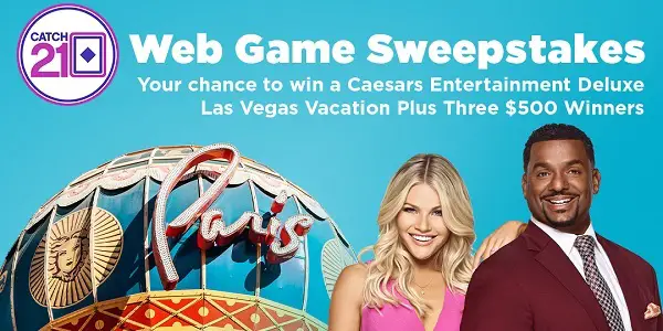 Game Show Network Catch 21 Sweepstakes