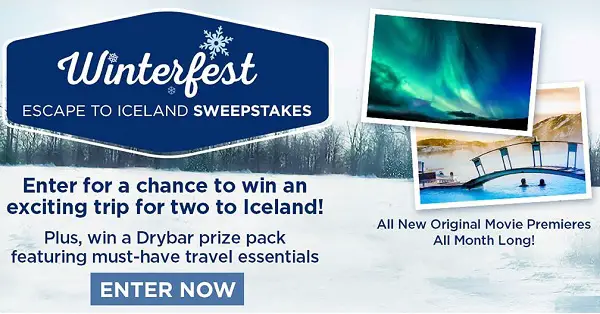 Hallmarkchannel.com Winterfest Escape To Iceland Sweepstakes