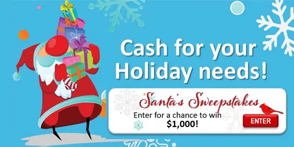 Heights Finance Santa’s Sweepstakes