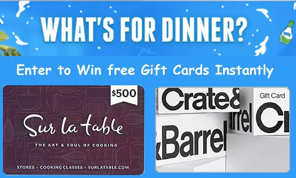 Hidden Valley What's for Dinner Sweepstakes