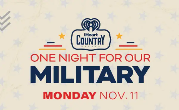 iHeartCountry One Night for Our Military National Sweepstakes