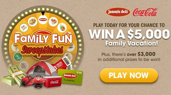 Jason’s Deli Family Fun Sweepstakes