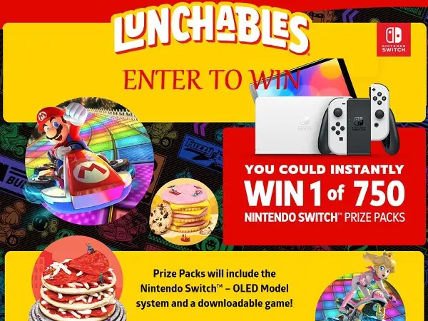 Lunchables Nintendo Switch Instant Win Game 2023 (750 Winners)