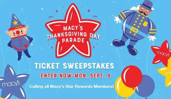 Macy's Thanksgiving Day Parade Sweepstakes