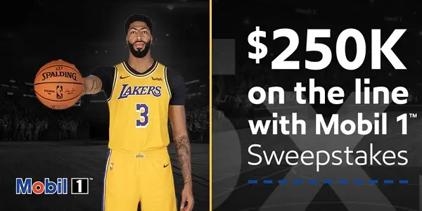 Mobil 1 Anthony Davis $250K Sweepstakes