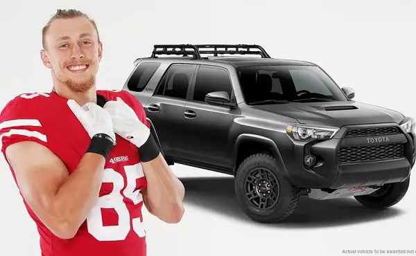 Omaze George Kittle’s Toyota Sweepstakes