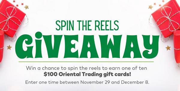 Oriental Trading’s Spin & Win Gift Card Giveaway