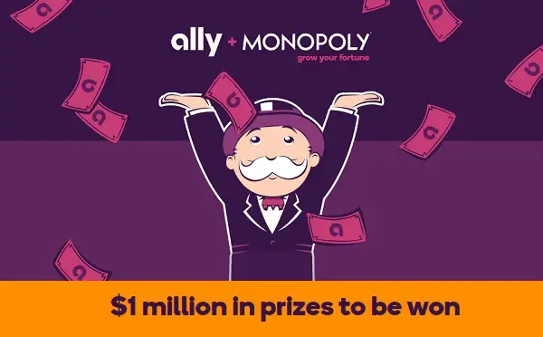 Ally and Monopoly IWG and Sweepstakes on PlayAlly.com