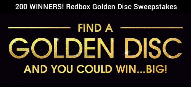 Redbox Golden Disc Sweepstakes