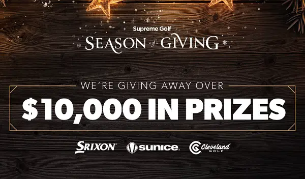 The Supreme Golf Season of Giving Giveaway: Win Free Gift Cards (52 Winners)