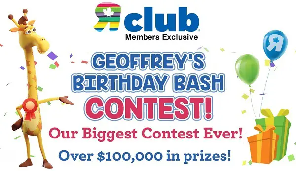 Toysrus.ca Geoffrey’s Birthday Contest