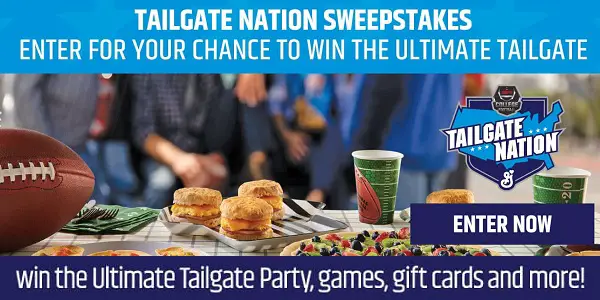 Tailgate Sweepstakes & Instant Win Game 2019