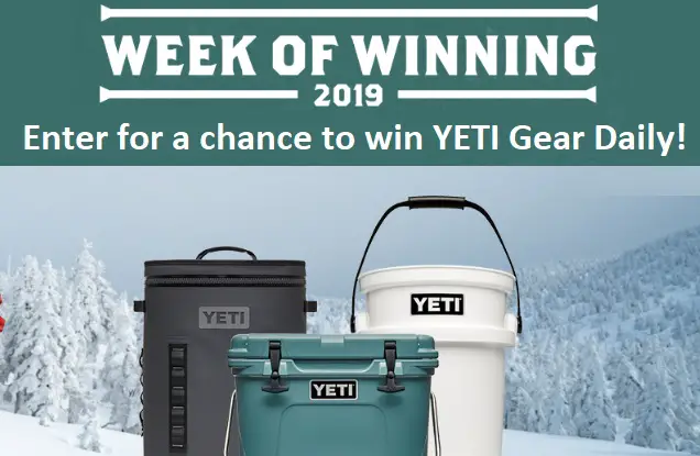 Yeti Week of Winning Sweepstakes