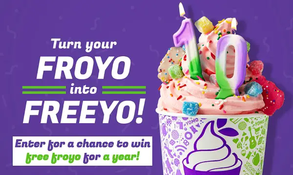 Yogurt Mountain Win Free Froyo for a Year Sweepstakes