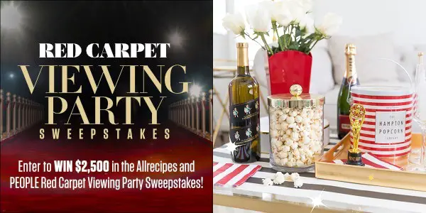 Allrecipes.com Red Carpet Viewing Party Sweepstakes