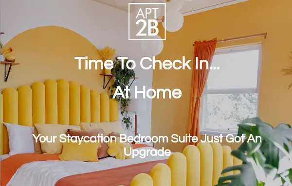 APT 2B Staycation Bedroom Suite Sweepstakes
