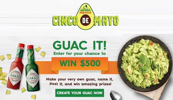 Avocados From Mexico Cinco De Mayo Sweepstakes