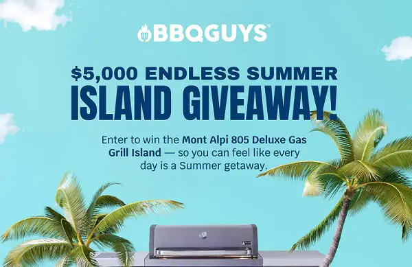 BBQGuys Summer Giveaway 2022: Win Mont Alpi 805 Deluxe Gas Island Grill