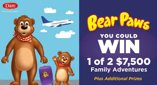 Bear Paws Family Adventures Sweepstakes