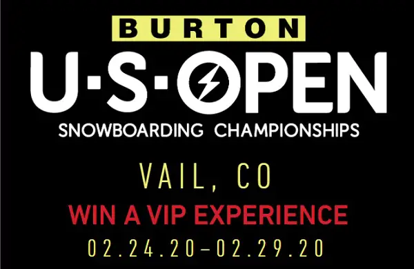 Burton U.S. Open Snowboarding VIP Experience Giveaway