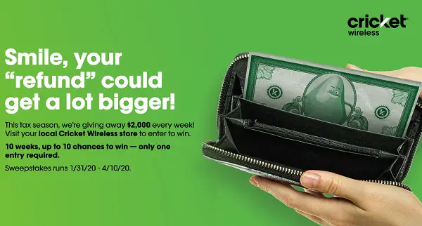 Cricket Wireless Tax Time Sweepstakes