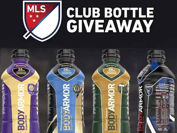 Bodyarmor MLS Custom Bottle Sweepstakes