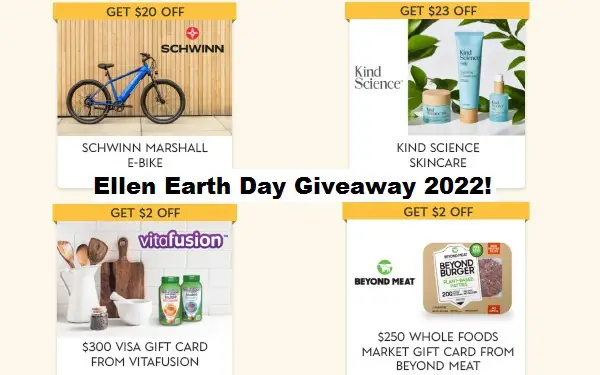 Ellen Earth Day Giveaway 2022: Win An E-Bike, Skincare Products & Gift Cards