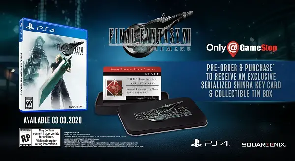 Final Fantasy 7 Remake Sweepstakes