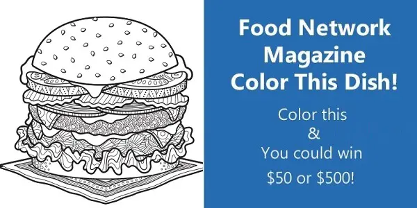 Food Network Magazine Color This Dish Contest