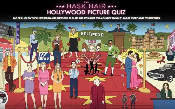 Hask Hollywood Picture Quiz Contest