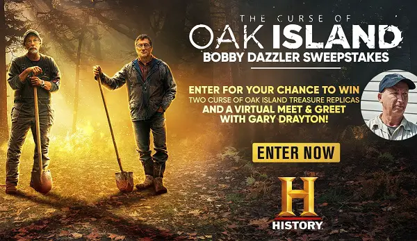 History Channel Curse of Oak Island Sweepstakes