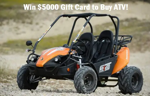 ATV Adventure Sweepstakes: Win $5000 Gift Card!
