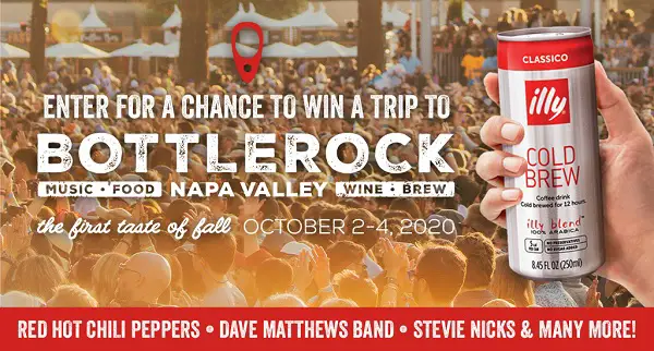 Illy BottleRock Festival Sweepstakes