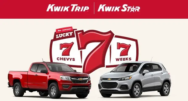 Kwik Trip Sweepstakes 2020: Win A Chevrolet Car Every Week