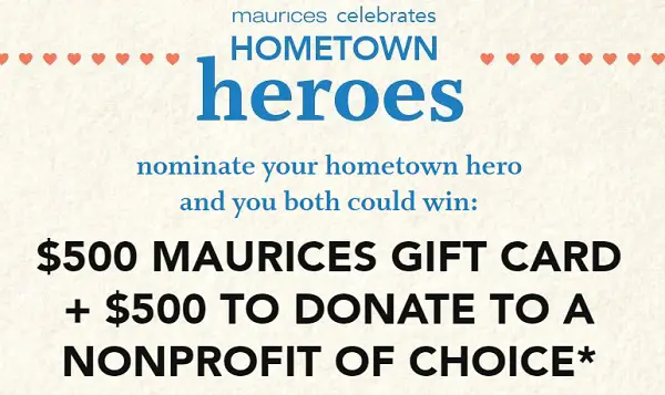 Maurices Celebrates Hometown Heroes Sweepstakes
