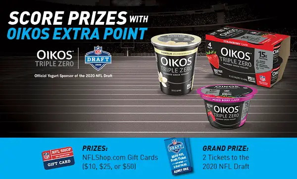 Oikos Extra Point Instant Win Game and Sweepstakes