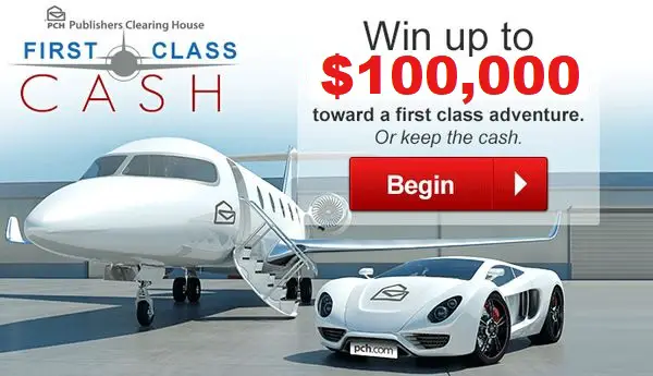 PCH First Class Cash Sweepstakes