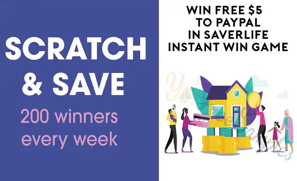 Saver Life Scratch and Save Instant Win Game
