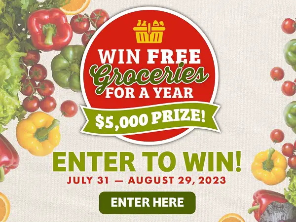 Second Street Groceries for a Year Sweepstakes