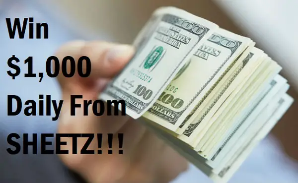 Sheetz Daily Grand Sweepstakes: Win $1000 Cash Daily!