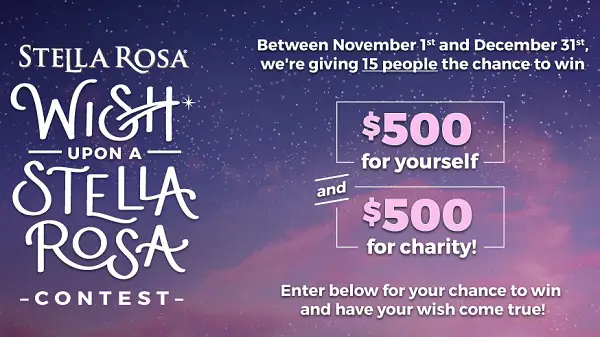 Wish Upon a Stella Rosa Contest (15 Winners)