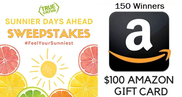 Sunnier Days Ahead Sweepstakes (150 Winners)