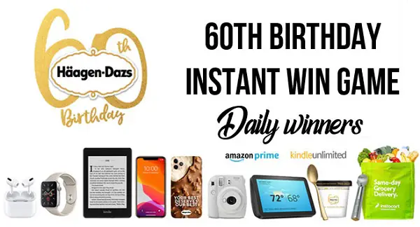 Häagen-Dazs 60th Birthday Instant Win Game