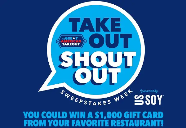 Great American Takeout Sweepstakes 2020