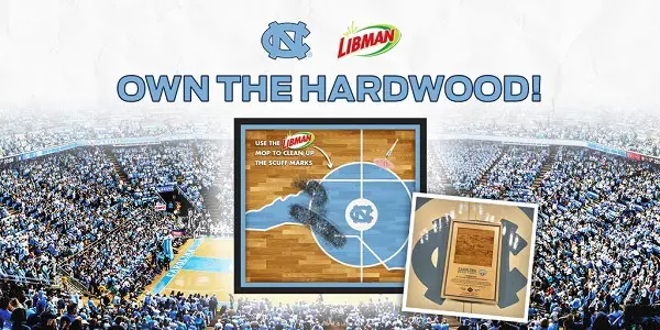 UNC Libman Own The Hardwood Instant Win Game