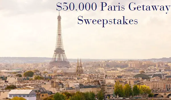 Veranda $50000 Paris Getaway Sweepstakes