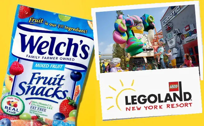 Welch’s Fruit Snacks LEGOLAND Sweepstakes 2020