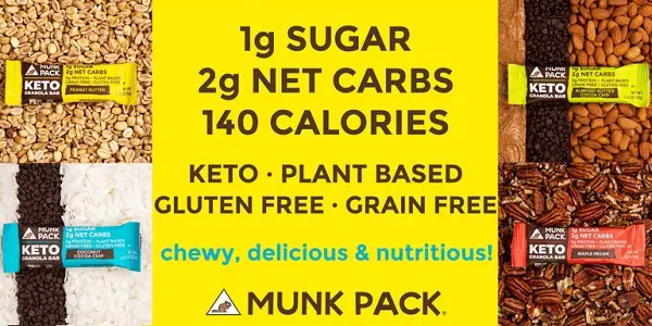 Munk Pack Keto Granola Bar Giveaway